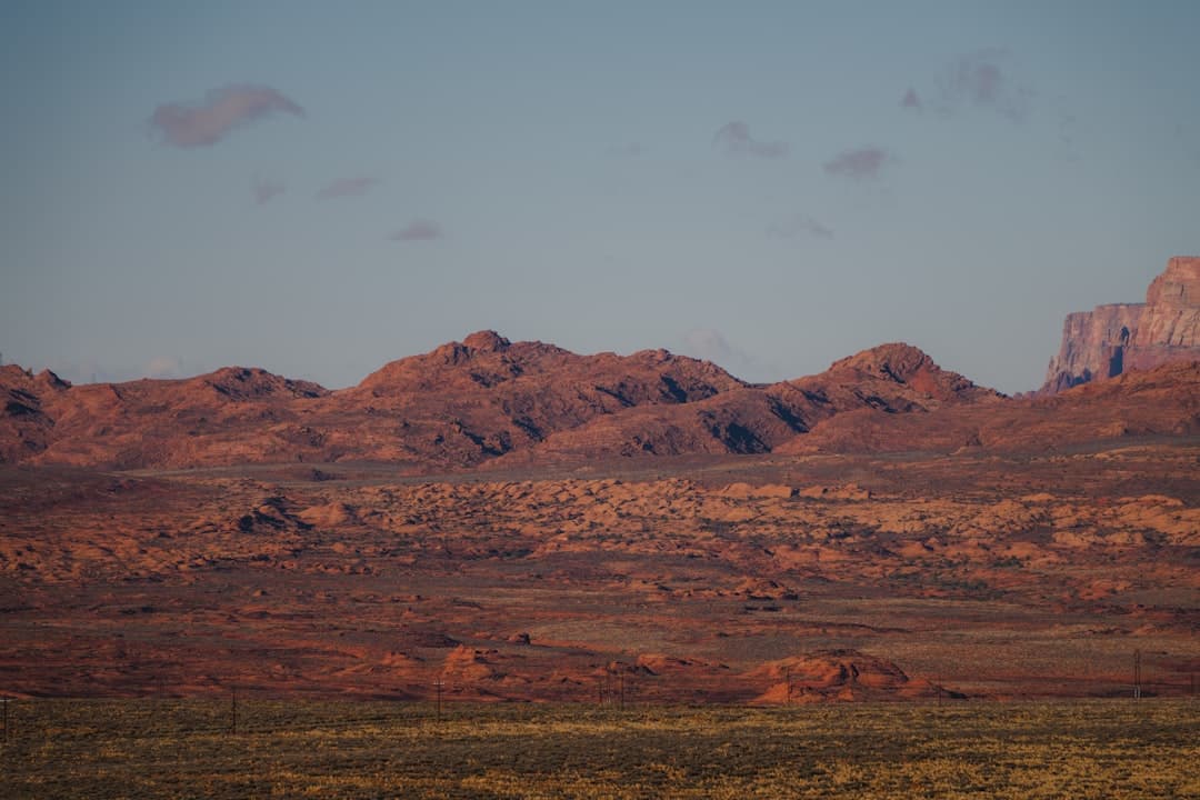 High desert mountains outside Las Cruces, New Mexico at dusk
